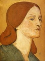 Rossetti, Dante Gabriel - Portrait of Elizabeth Siddal